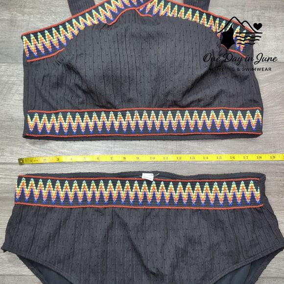 Charmleaks Plus Size High Waist Bikini Swimsuit Size 4XL - Picture 3 of 5